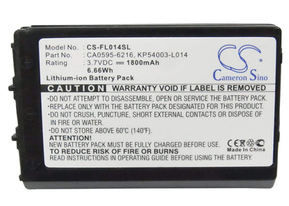 3.7V, 1800mAh, Li-ion Battery fits Fujitsu, F400, F500, 6.66Wh