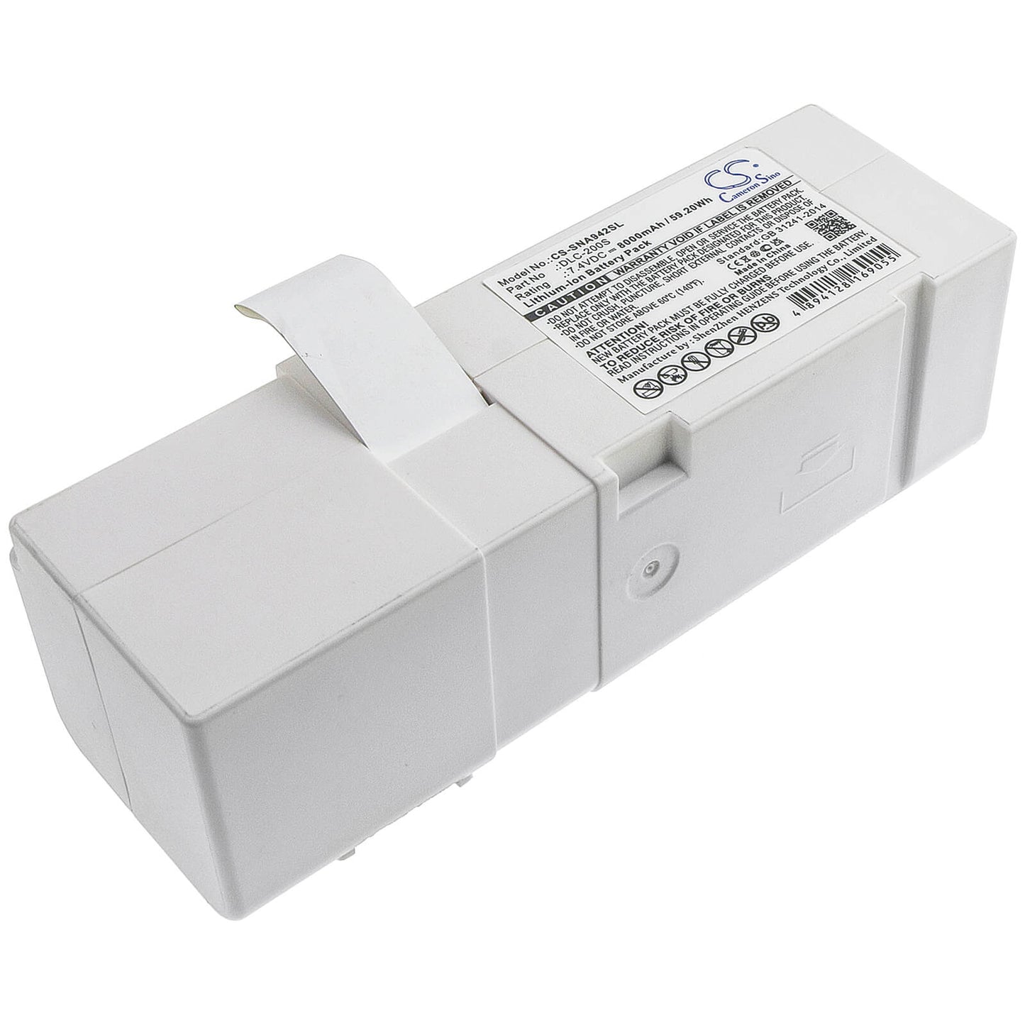 7.4V, 8000mAh, Li-ion Battery fits Sercomm, Na942s, 59.2Wh