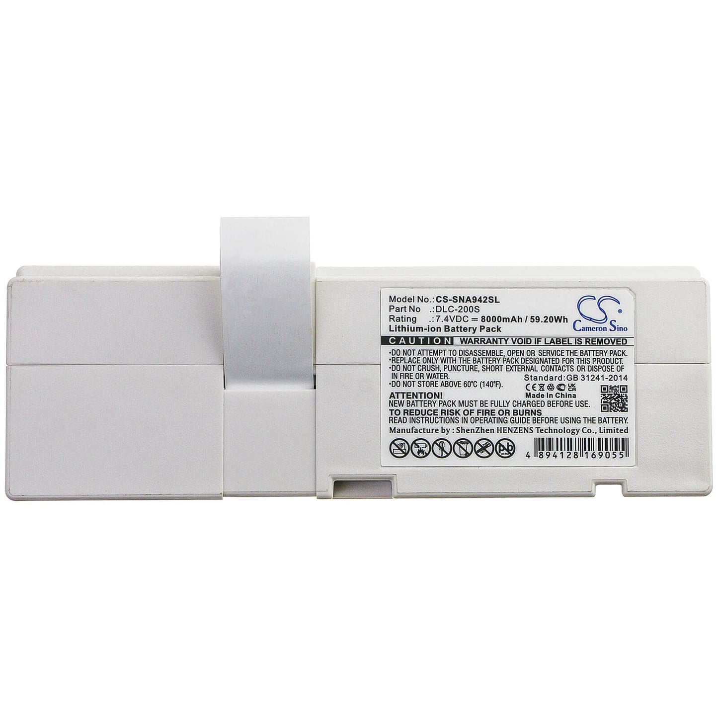 7.4V, 8000mAh, Li-ion Battery fits Sercomm, Na942s, 59.2Wh
