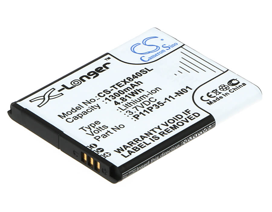 3.7V, 1300mAh, Li-ion Battery fits Texas Instruments, Select Ti-nspire Cx, Ti Nspire Cx, 4.81Wh