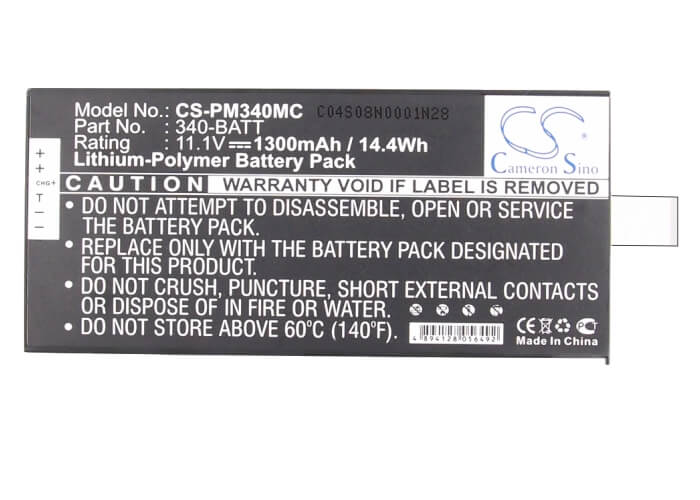 11.1V, 1300mAh, Li-ion Battery fits Polaroid, Gl10, Gl10 Mobile Printer, 14.43Wh