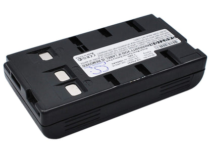 Camera 6.0V, 1200mAh, Ni-MH Battery fits Quasar, 500vm-505, Vm-100, 7.2Wh