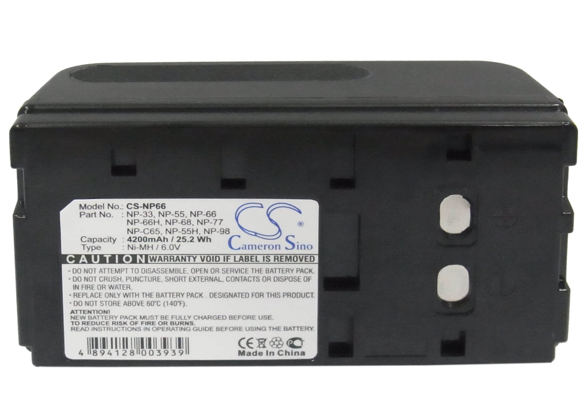 6.0V, 4200mAh, Ni-MH Battery fits Akai, Bpn300, Bpn350, 25.2Wh