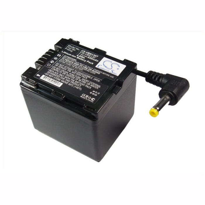 7.4V, 650mAh, Li-ion Battery fits Panasonic, Hdc-hs900, Hdc-sd800, 4.81Wh