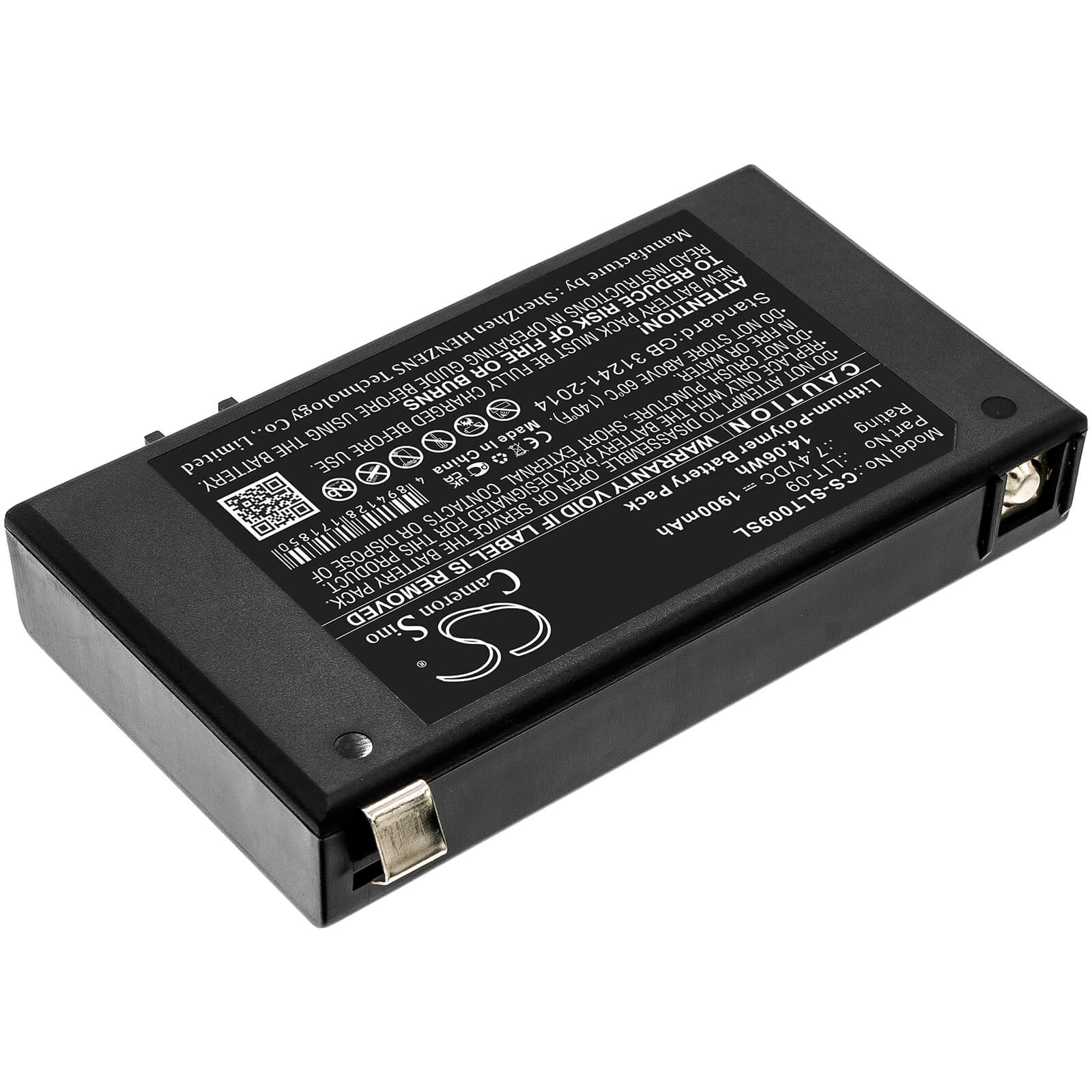 7.4V, 1900mAh, Li-Polymer Battery fits Spypoint, Bloc Pile, Link-s-dark, 14.06Wh