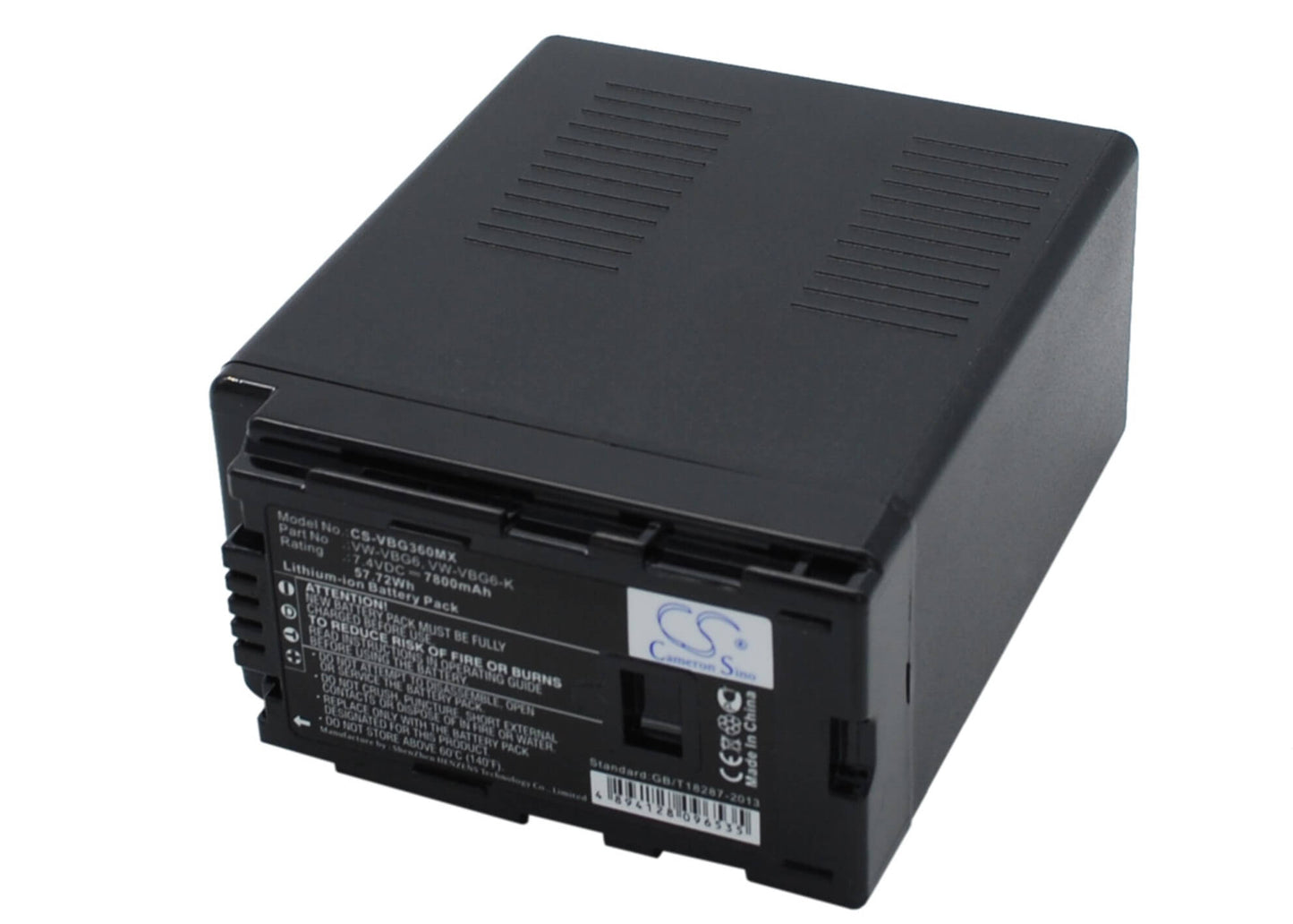 7.4V, 7800mAh, Li-ion Battery fits Panasonic, Ag-ac130, Ag-ac130a, 57.72Wh