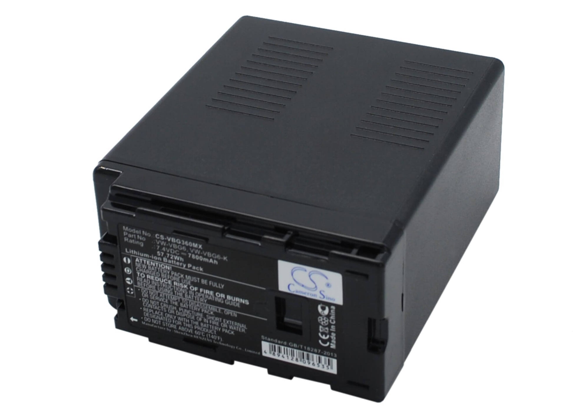 7.4V, 7800mAh, Li-ion Battery fits Panasonic, Ag-ac130, Ag-ac130a, 57.72Wh