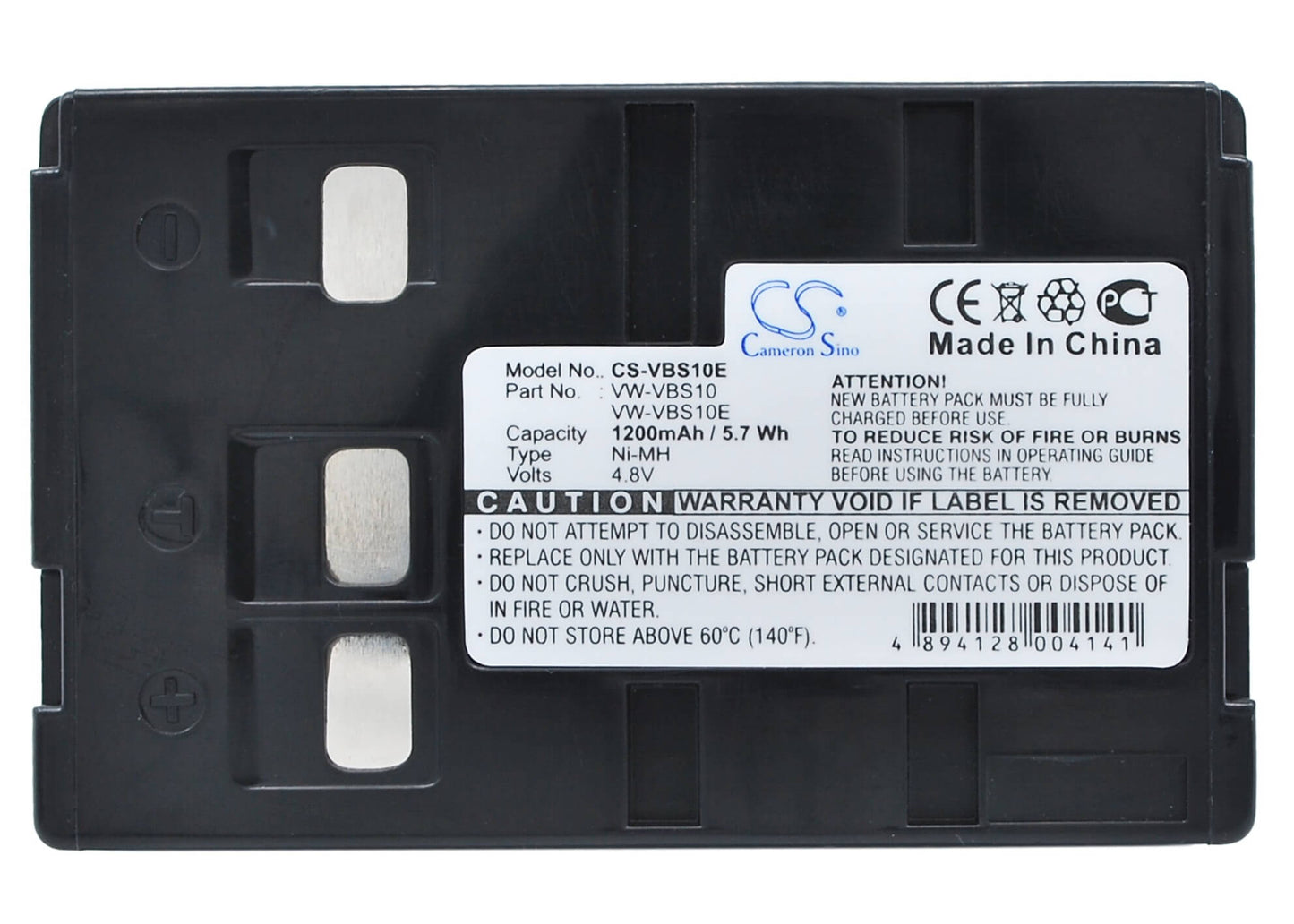4.8V, 1200mAh, Ni-MH Battery fits Blaupunkt, Scr-250, 5.76Wh