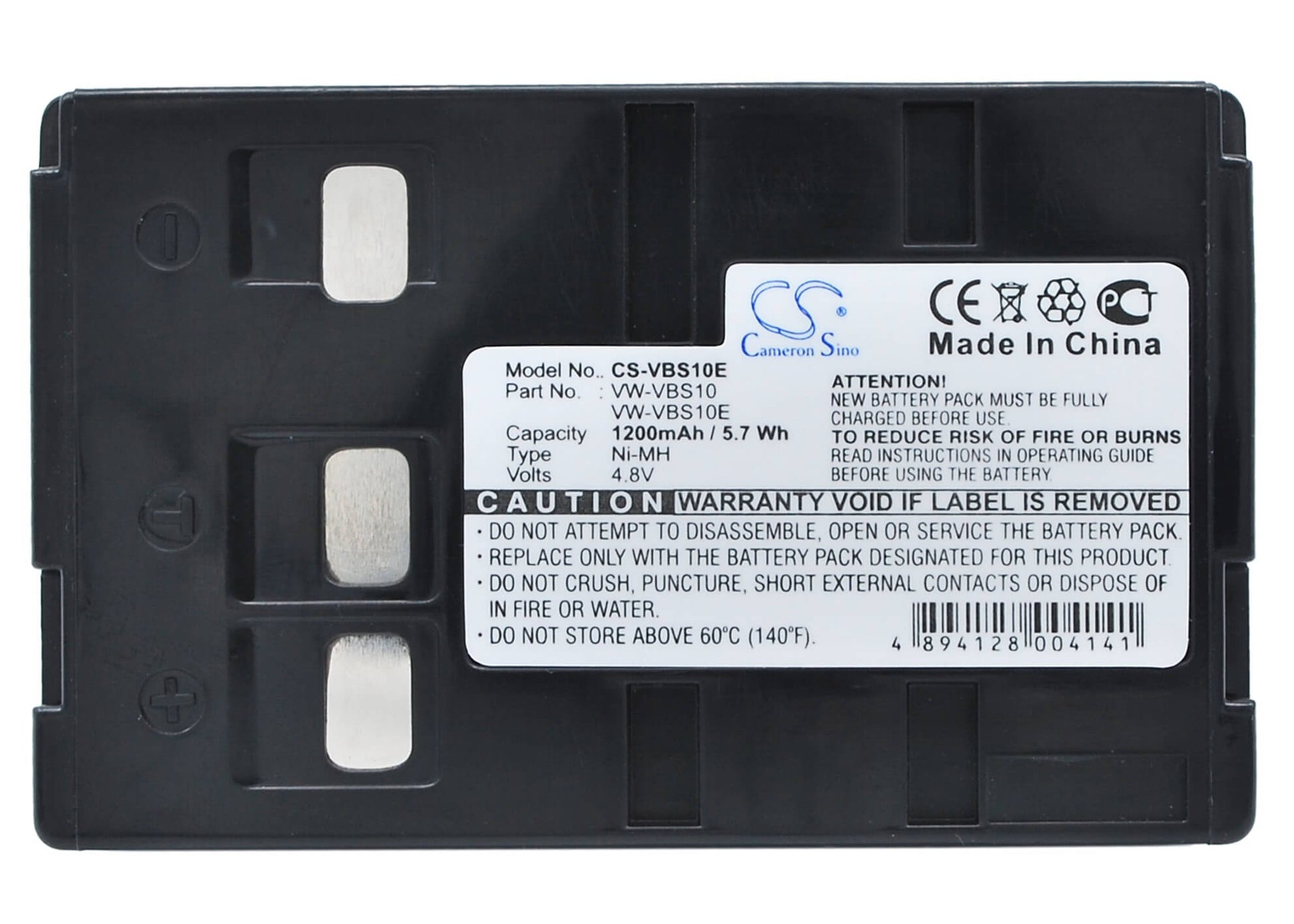 4.8V, 1200mAh, Ni-MH Battery fits Blaupunkt, Scr-250, 5.76Wh