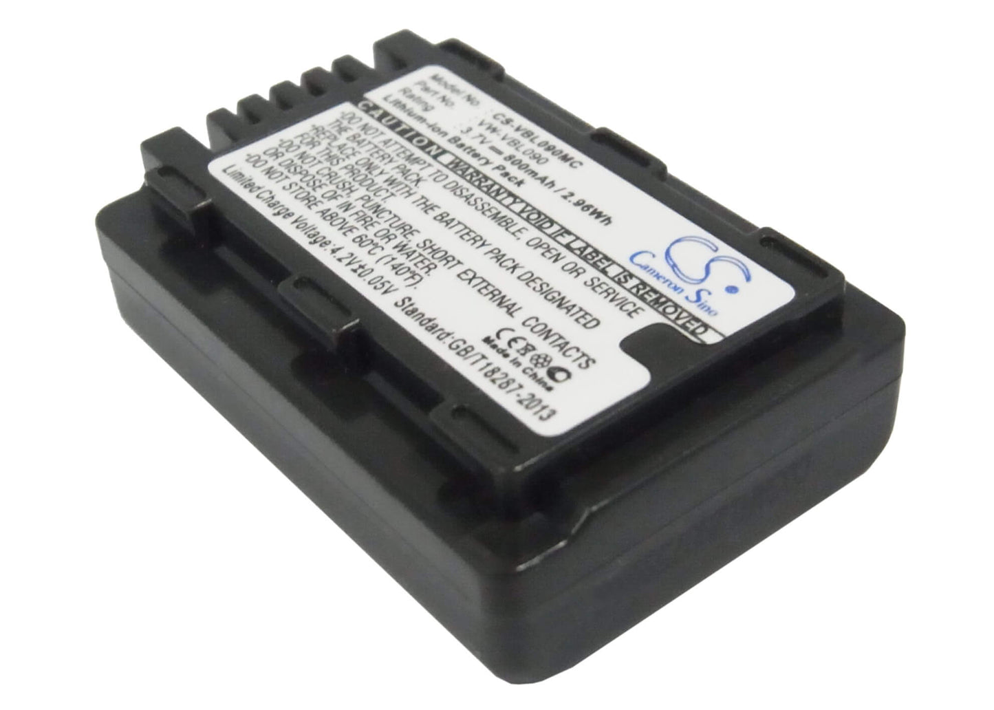 3.7V, 800mAh, Li-ion Battery fits Panasonic, Hdc-hs60k, Hdc-sd40, 2.96Wh