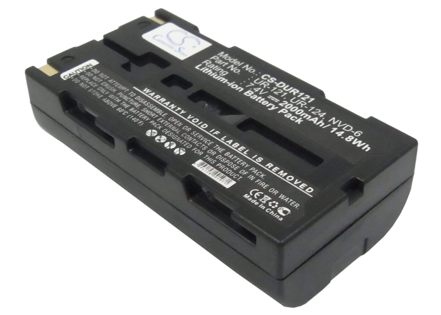 7.4V, 2000mAh, Li-ion Battery fits Sanyo, Idshot Idc-1000, Idshot Idc-1000z, 14.8Wh
