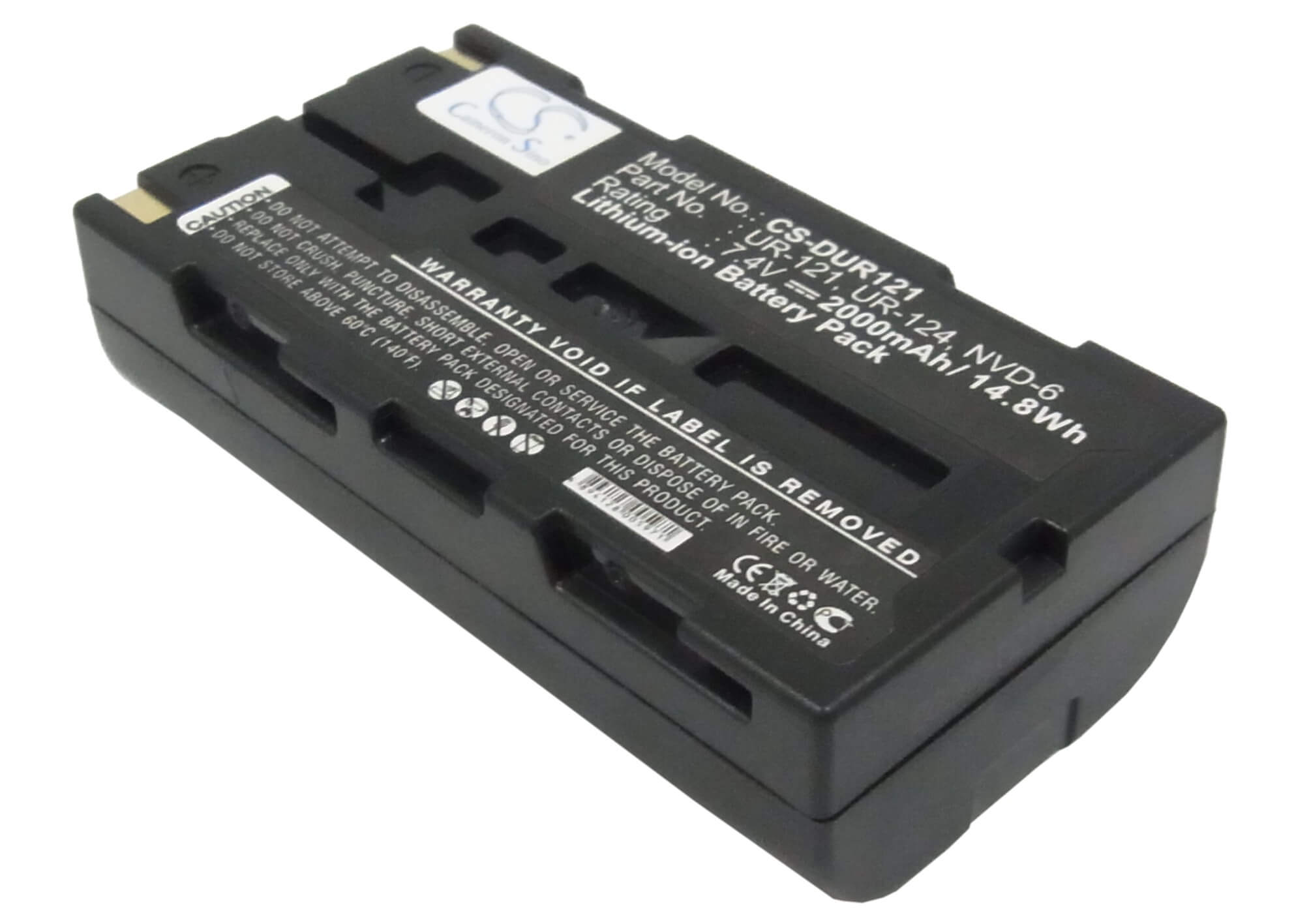 7.4V, 2000mAh, Li-ion Battery fits Sanyo, Idshot Idc-1000, Idshot Idc-1000z, 14.8Wh