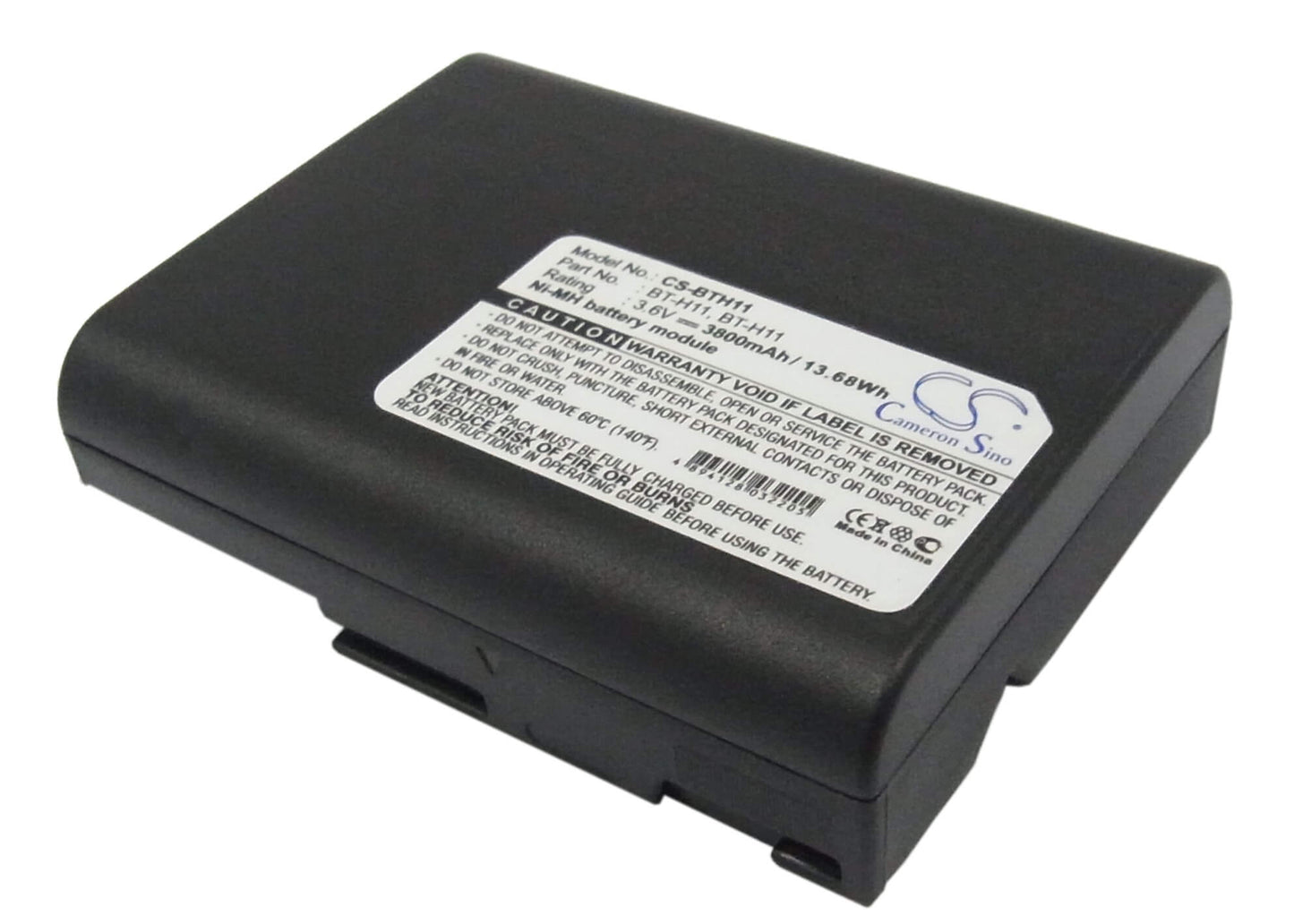 3.6V, 3800mAh, Ni-MH Battery fits Sharp, Vl-8, Vl-8888, 13.68Wh