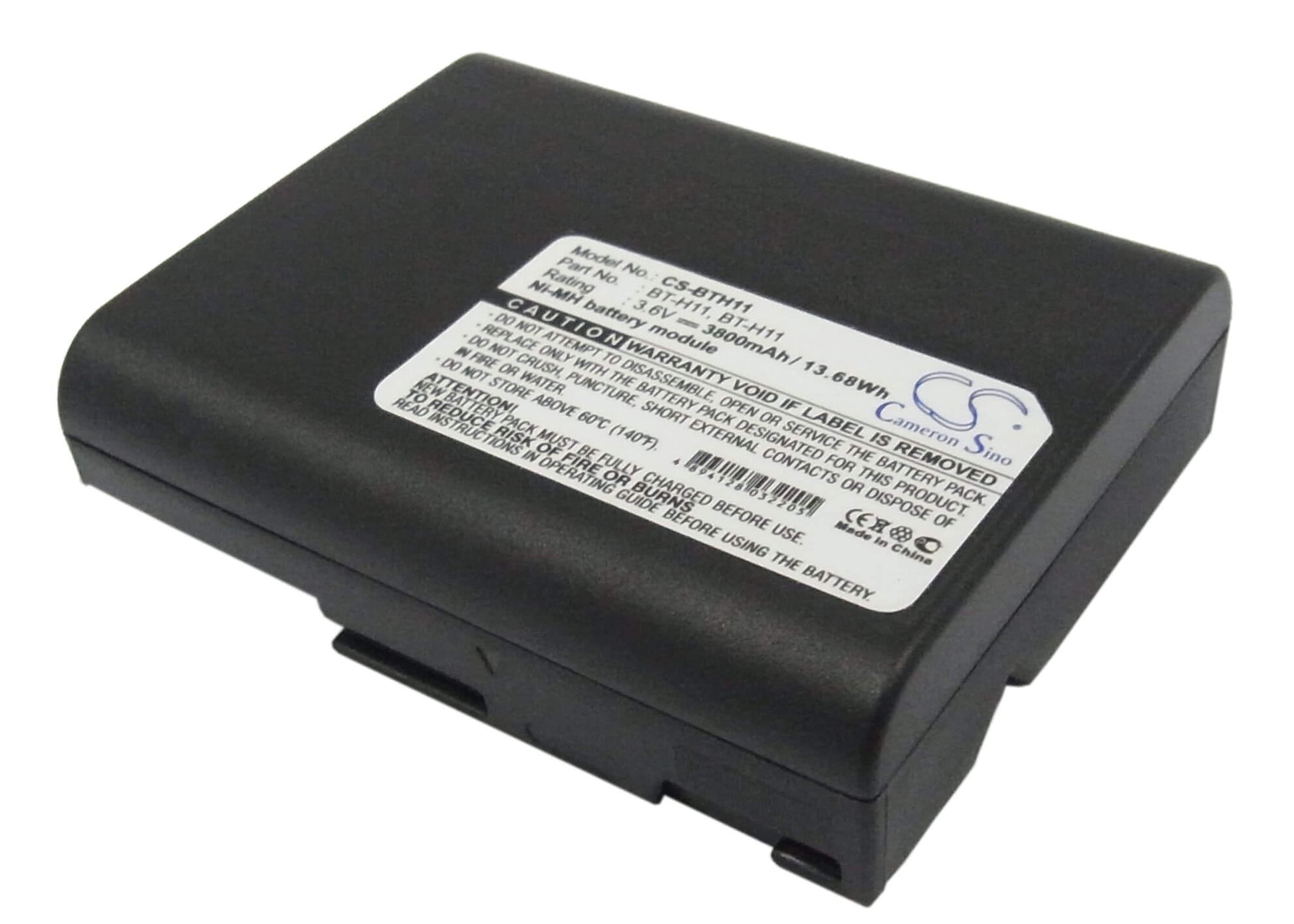 3.6V, 3800mAh, Ni-MH Battery fits Sharp, Vl-8, Vl-8888, 13.68Wh