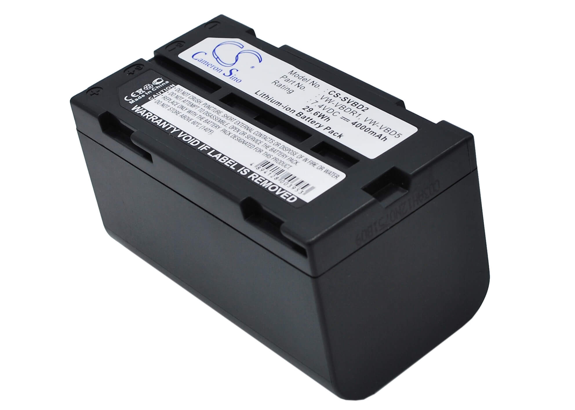 7.4V, 4000mAh, Li-ion Battery fits Canon, Es-300v, Es-4000, 29.6Wh