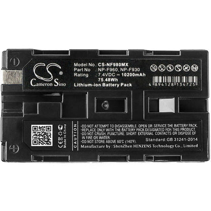 7.4V, 10200mAh, Li-ion Battery fits Sony, Ccd-rv100, Ccd-rv200, 75.48Wh