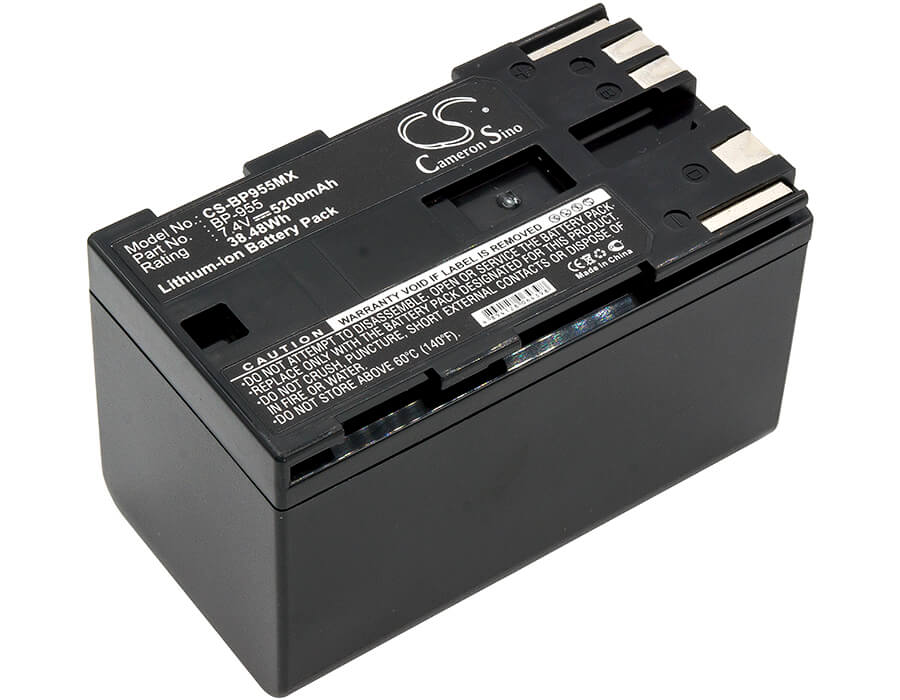 7.4V, 5200mAh, Li-ion Battery fits Canon, Eos C100, Eos C100 Mark Ii, 38.48Wh