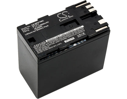 7.4V, 6600mAh, Li-ion Battery fits Canon, Gl2, Xf100, 48.84Wh