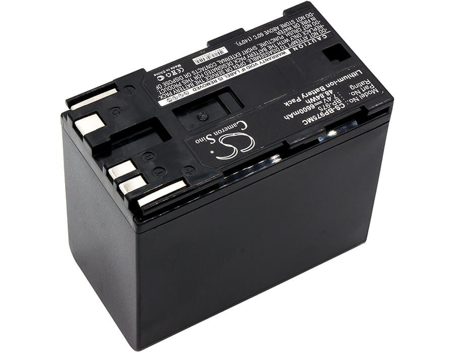 7.4V, 6600mAh, Li-ion Battery fits Canon, Gl2, Xf100, 48.84Wh