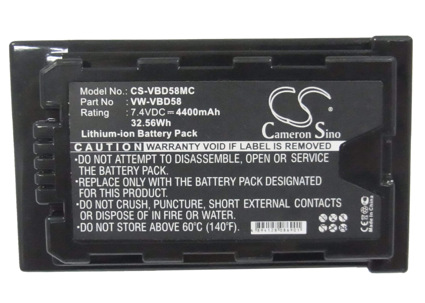 7.4V, 4400mAh, Li-ion Battery fits Panasonic, Aj-px270, Aj-px298, 32.56Wh