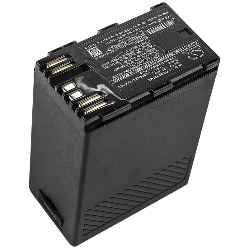 Camera 14.4V, 6800mAh, Li-ion Battery fits Canon, BP-A65, Ca-cp200l, Eos C200, 97.92Wh