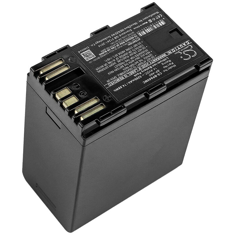 14.4V, 5200mAh, Li-ion Battery fits Canon, Ca-cp200l, Eos C200, 74.88Wh