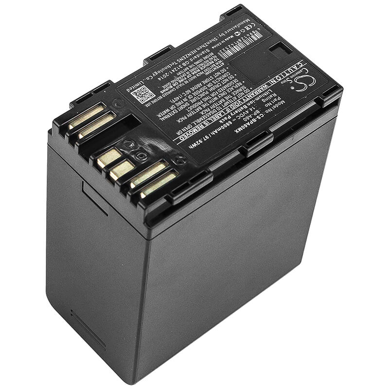 Camera 14.4V, 6800mAh, Li-ion Battery fits Canon, BP-A60, Ca-cp200l, Eos C200, 97.92Wh