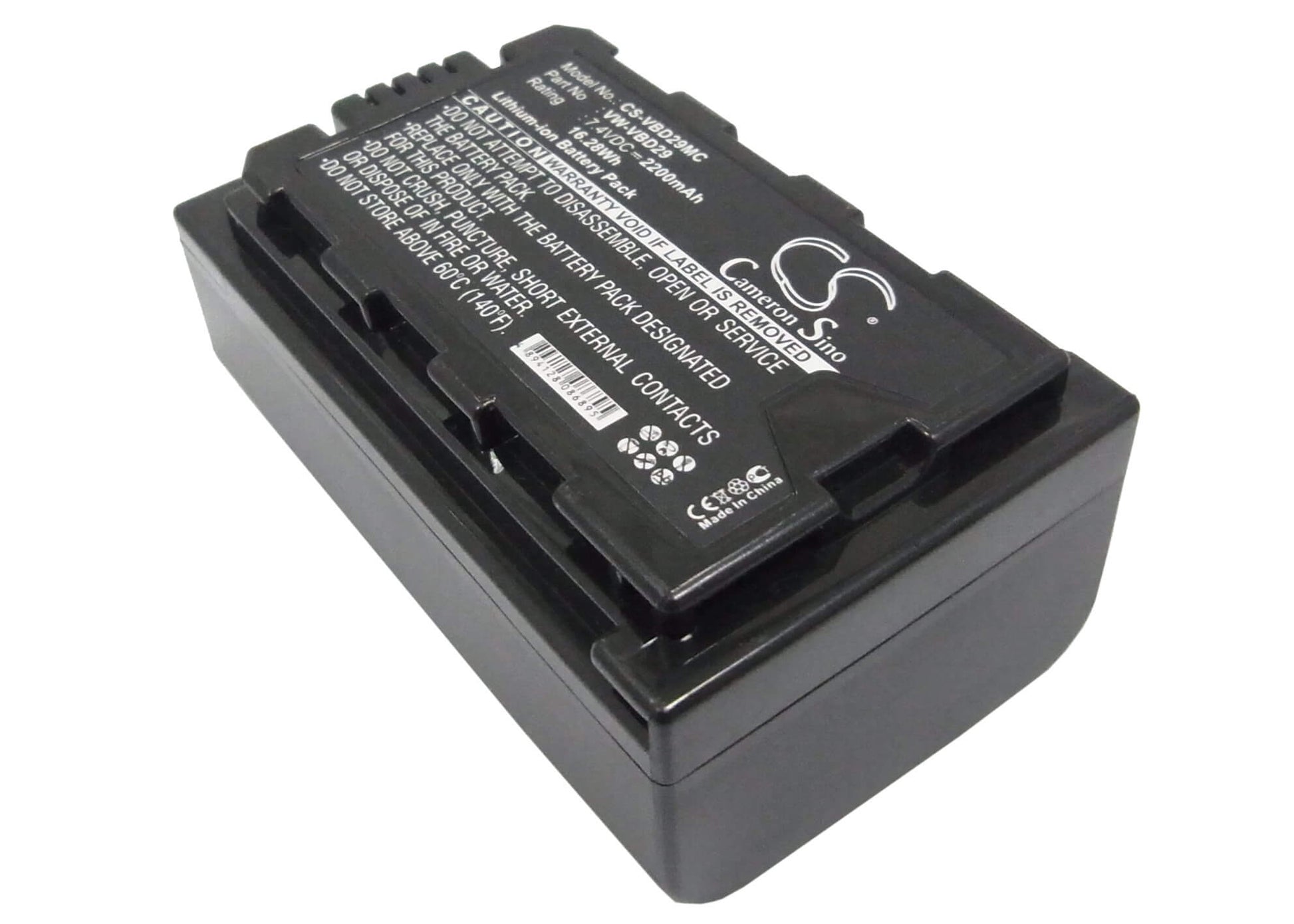 7.4V, 2200mAh, Li-ion Battery fits Panasonic, Aj-px270, Aj-px298, 16.28Wh