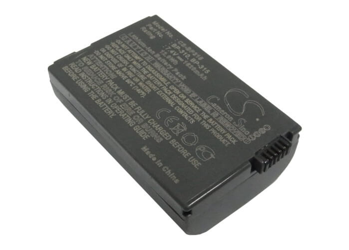 7.4V, 1620mAh, Li-ion Battery fits Canon, Dc51, Ixy Dvm5, 11.988Wh