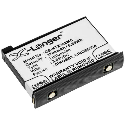 3.85V, 1700mAh, Li-ion Battery fits Insta360, One X2, 6.545Wh