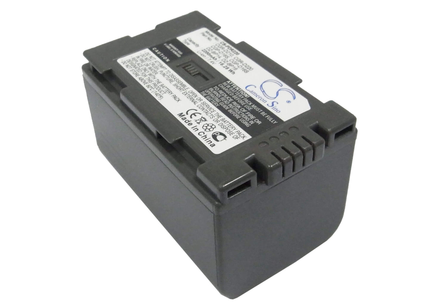 7.4V, 2200mAh, Li-ion Battery fits Panasonic, Ag-dvc15, Ag-dvc32, 16.28Wh