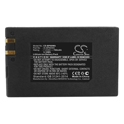 7.4V, 700mAh, Li-ion Battery fits Samsung, Sc-d381, Sc-d382, 5.18Wh