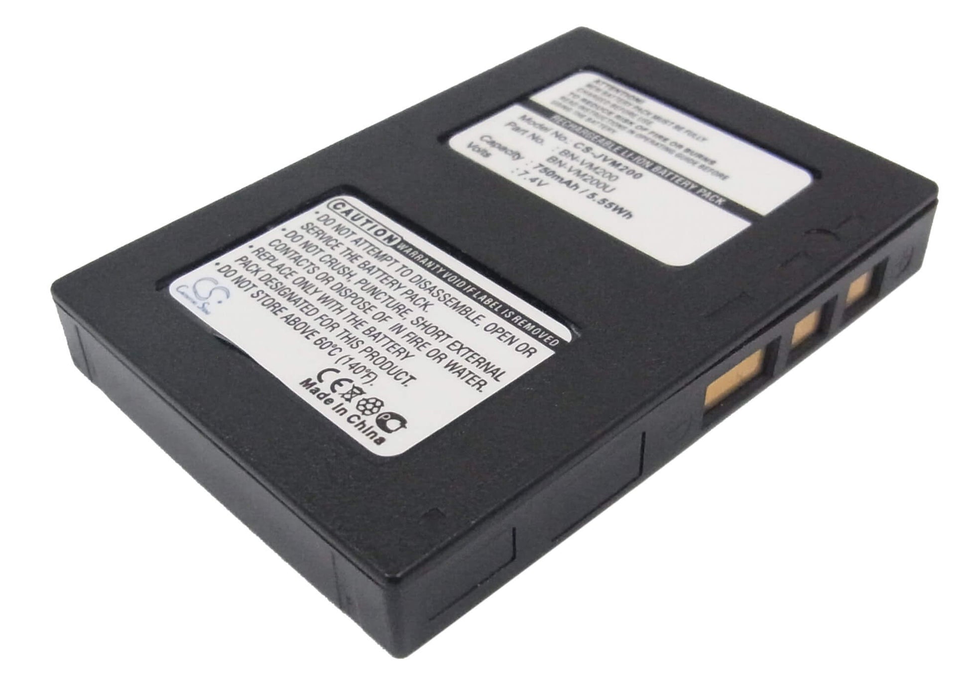 7.4V, 750mAh, Li-ion Battery fits Jvc, Gz-mc100, Gz-mc100ek, 5.55Wh