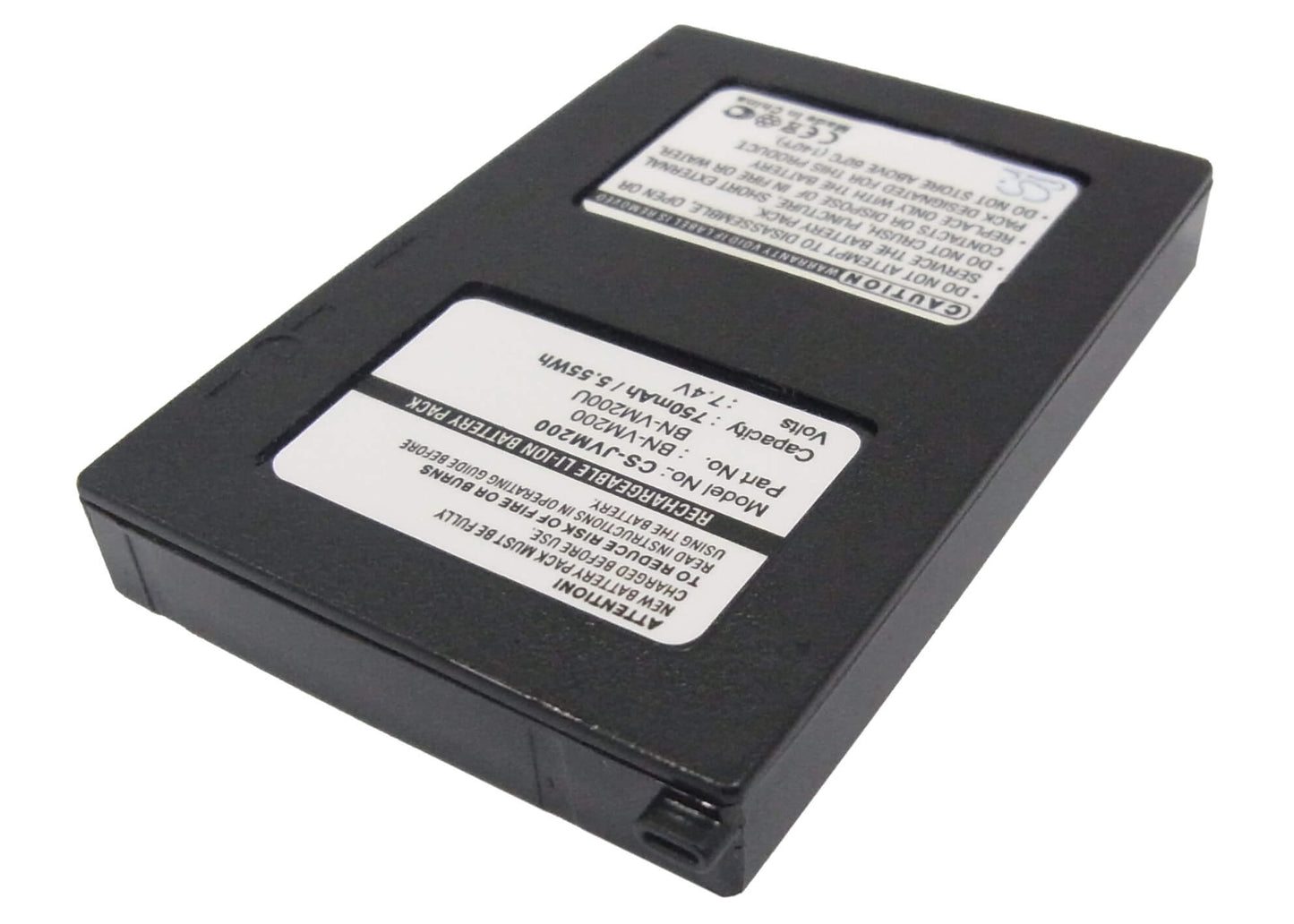 7.4V, 750mAh, Li-ion Battery fits Jvc, Gz-mc100, Gz-mc100ek, 5.55Wh