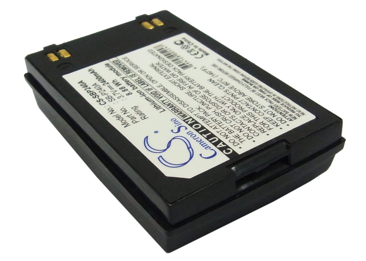 3.7V, 2400mAh, Li-ion Battery fits Samsung, Sc-mm10, Sc-mm10bl, 8.88Wh