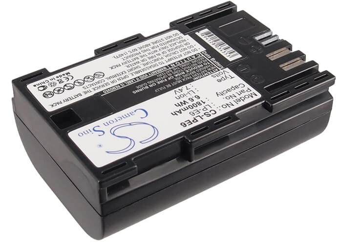 7.4V, 1800mAh, Li-ion Battery fits Canon, 5d Mark Iii, Eos 5d Mark Ii, 13.32Wh