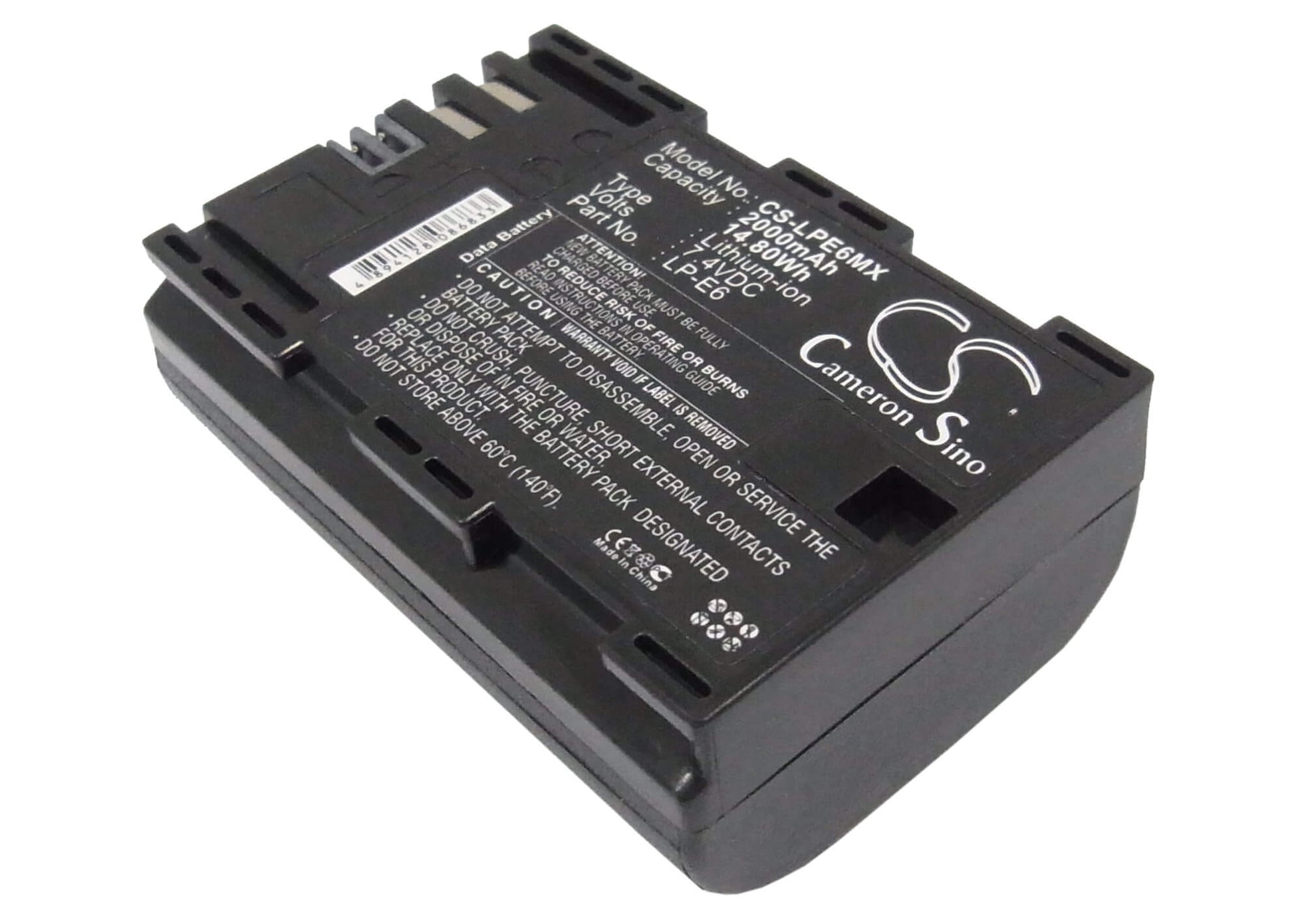 7.4V, 2000mAh, Li-ion Battery fits Canon, 5d Mark Iii, Eos 5d Mark Ii, 14.8Wh