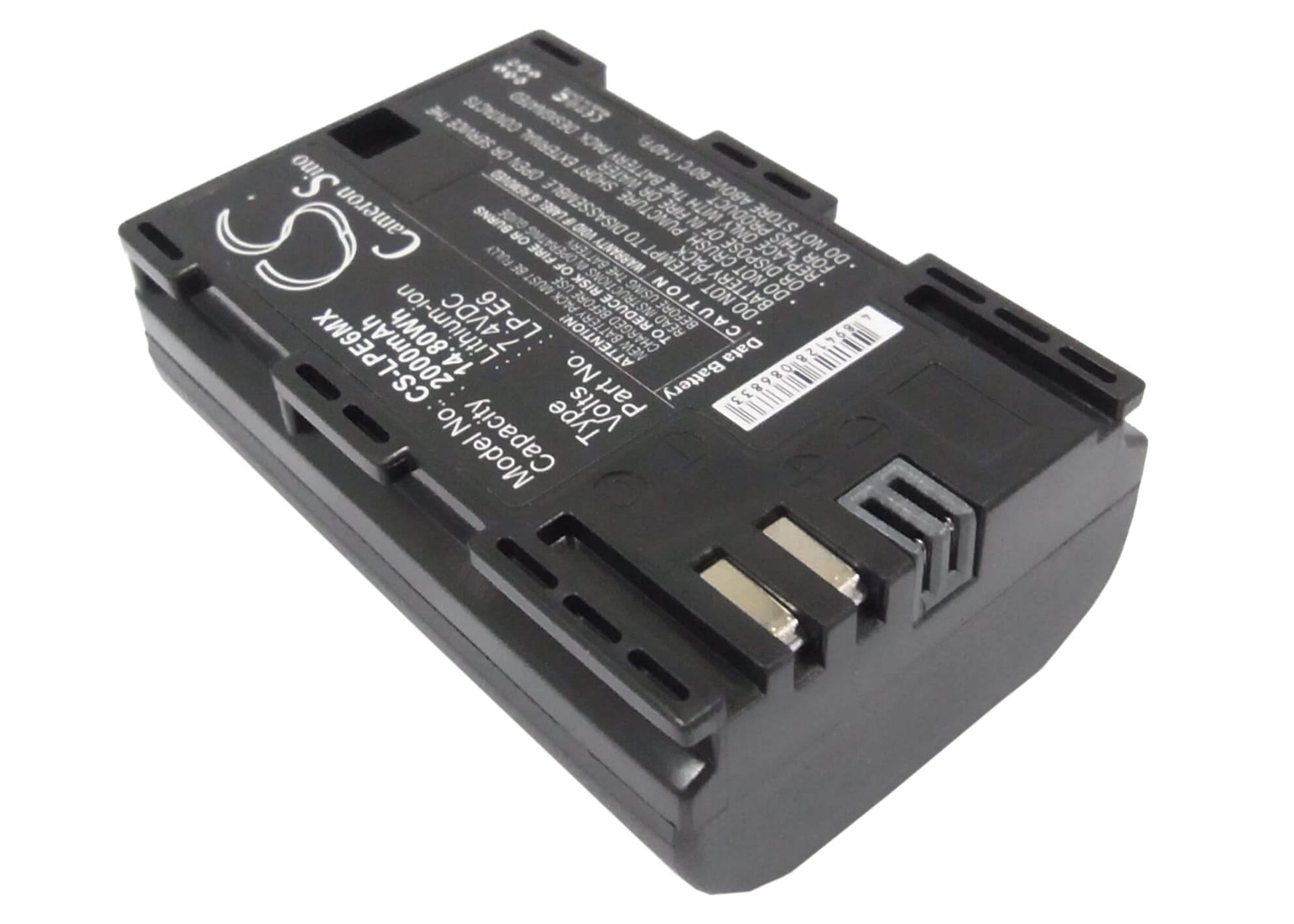 7.4V, 2000mAh, Li-ion Battery fits Canon, 5d Mark Iii, Eos 5d Mark Ii, 14.8Wh