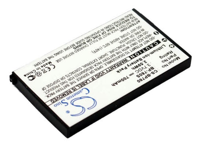 3.7V, 700mAh, Li-ion Battery fits Kyocera, Contax Sl300rt, Finecam Sl300r, 2.59Wh