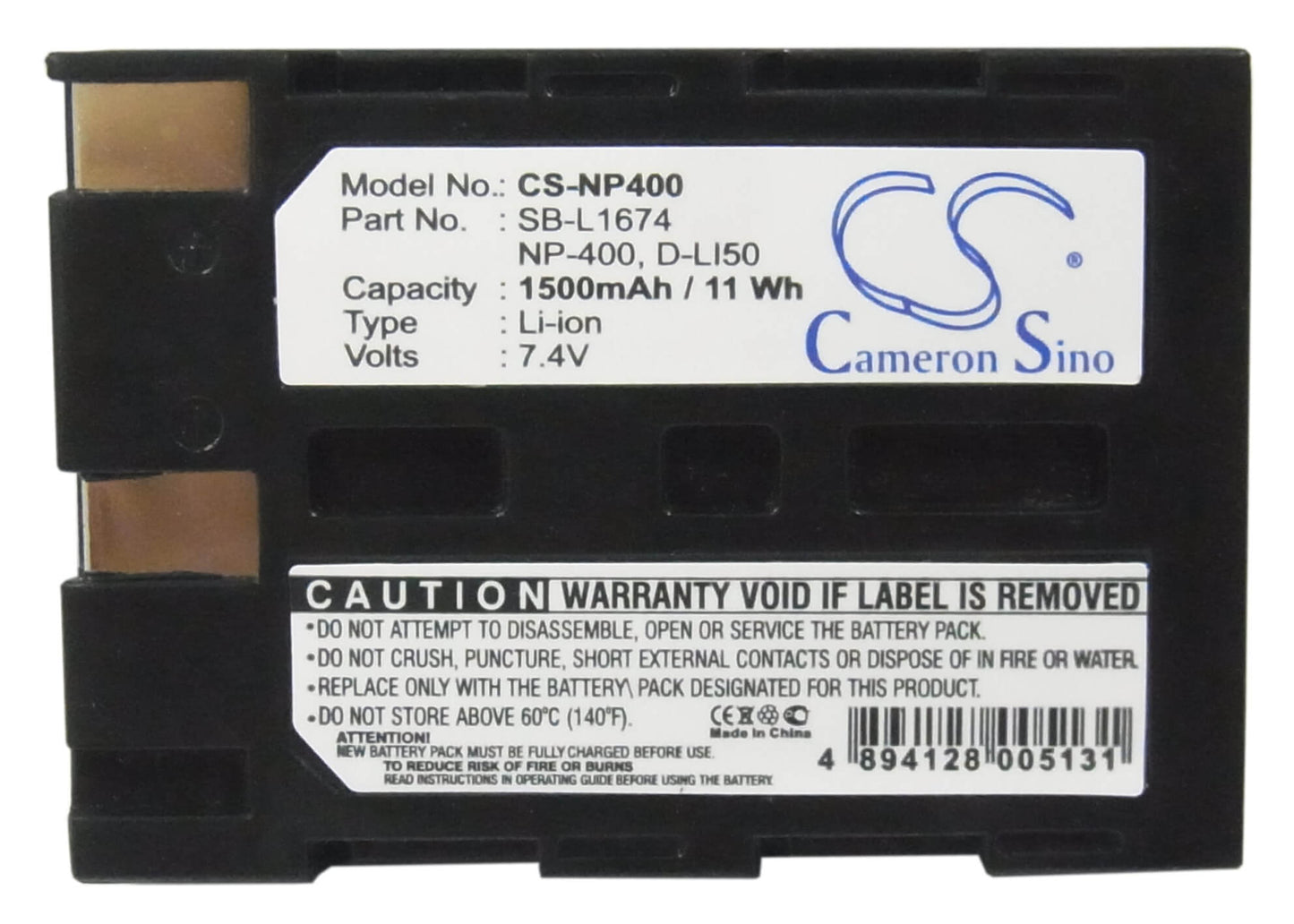 7.4V, 1500mAh, Li-ion Battery fits Sigma, Sd14, 11.1Wh
