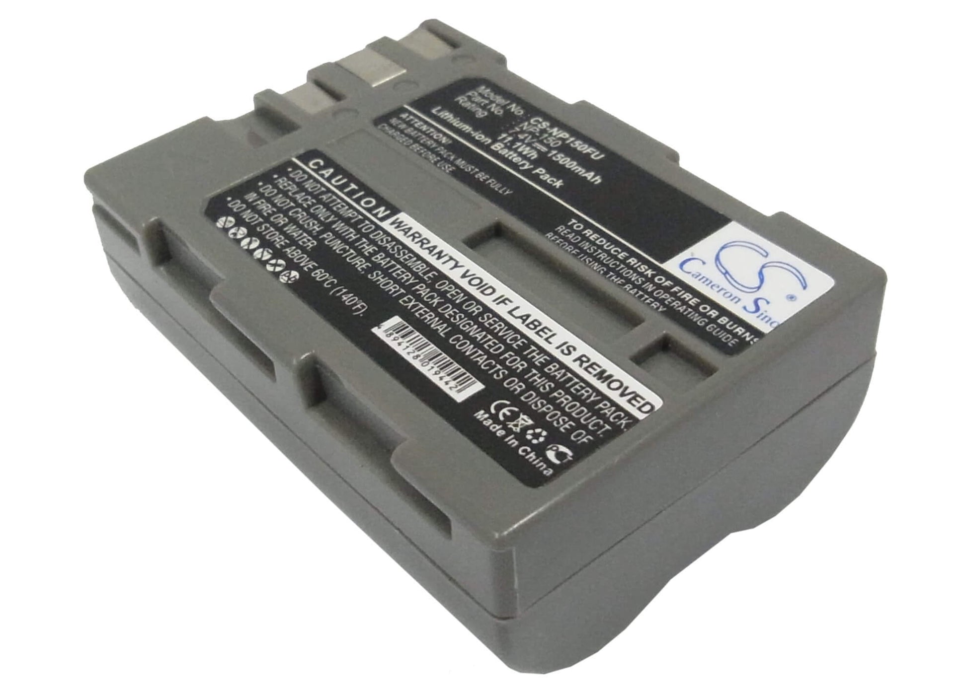 7.4V, 1500mAh, Li-ion Battery fits Fujifilm, Bc-150, Finepix S5 Pro, 11.1Wh