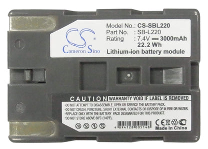 7.4V, 3000mAh, Li-ion Battery fits Leaf, Afi-ii 7, Aptus 22, 22.2Wh