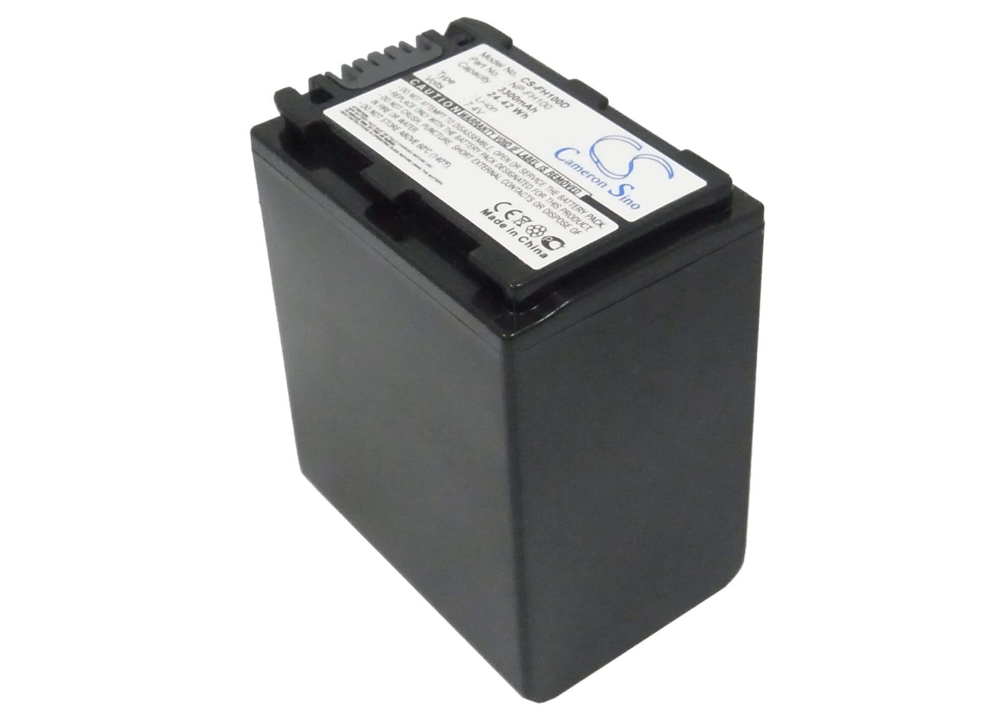 7.4V, 3300mAh, Li-ion Battery fits Sony, Cr-hc51e, Dcr-30, 24.42Wh