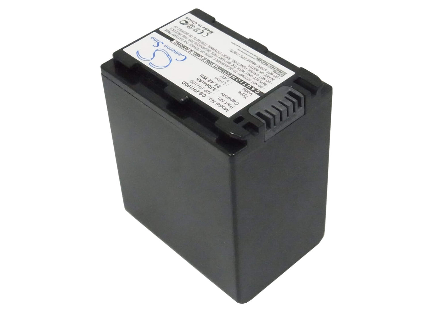 7.4V, 3300mAh, Li-ion Battery fits Sony, Cr-hc51e, Dcr-30, 24.42Wh