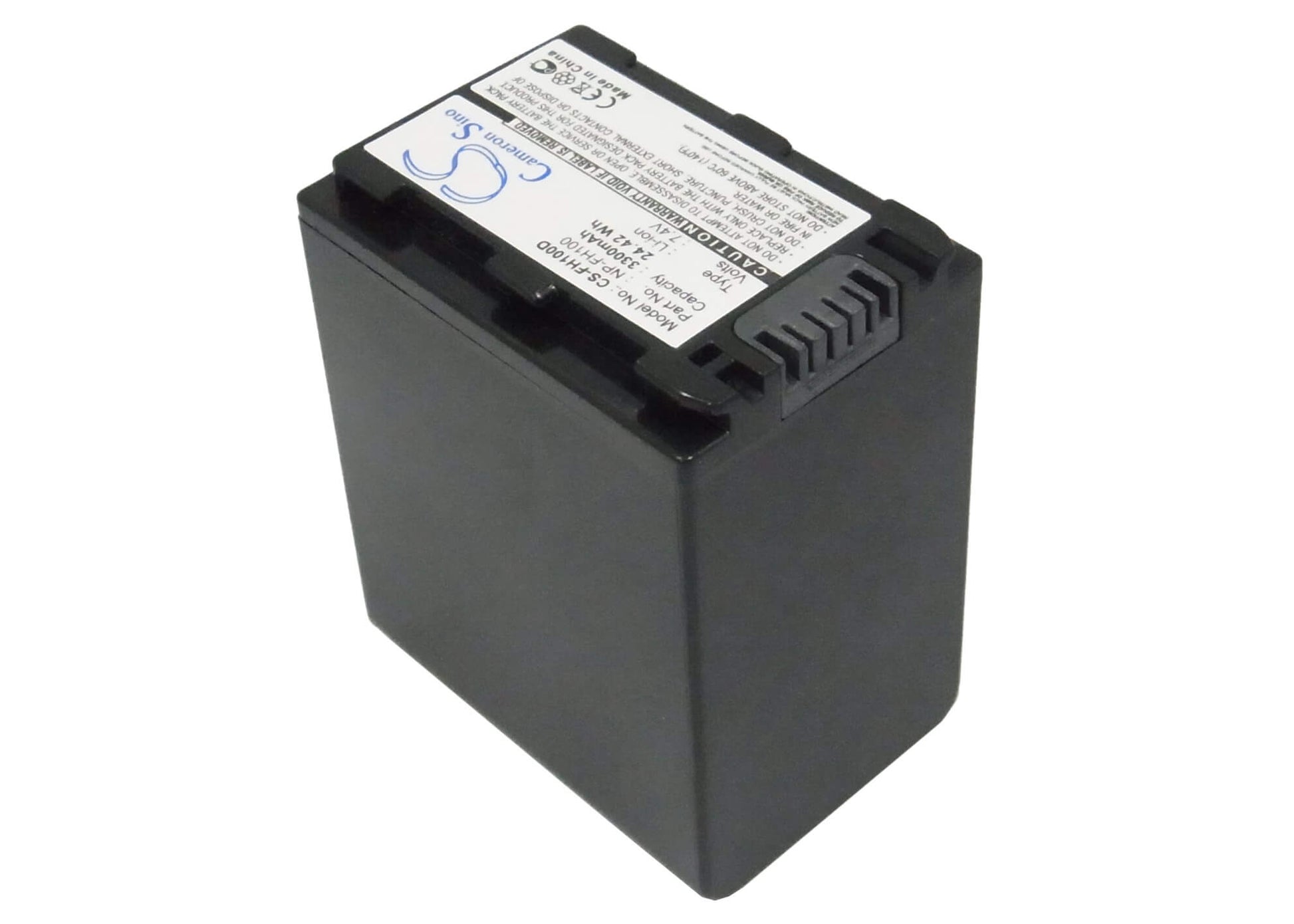 7.4V, 3300mAh, Li-ion Battery fits Sony, Cr-hc51e, Dcr-30, 24.42Wh