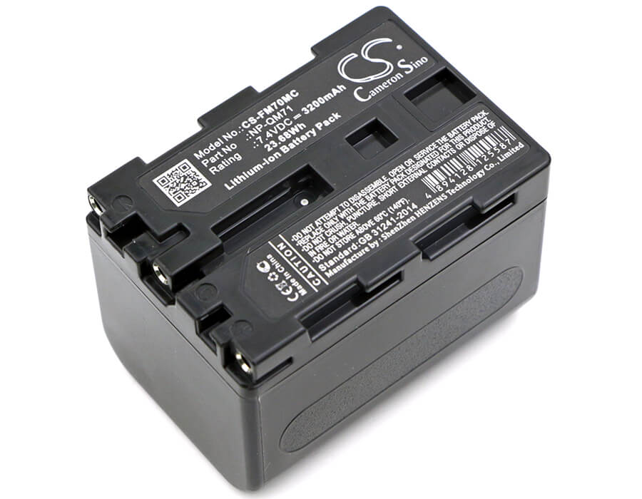 7.4V, 3200mAh, Li-ion Battery fits Sony, Ccd-trv108, Ccd-trv118, 23.68Wh