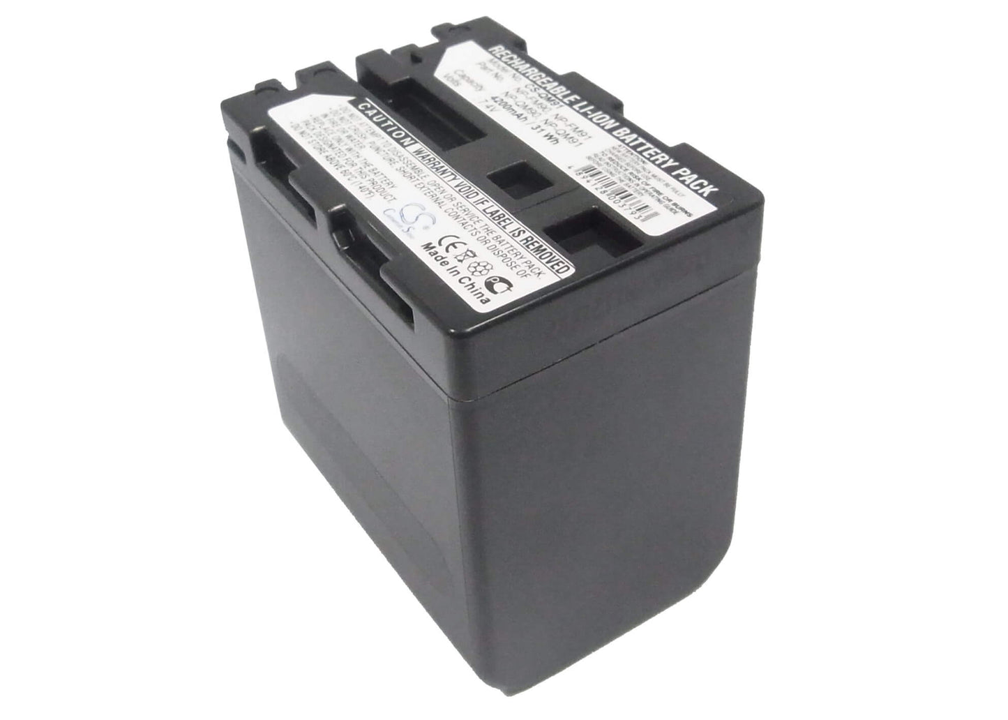 7.4V, 4200mAh, Li-ion Battery fits Sony, Ccd-trv108, Ccd-trv118, 31.08Wh