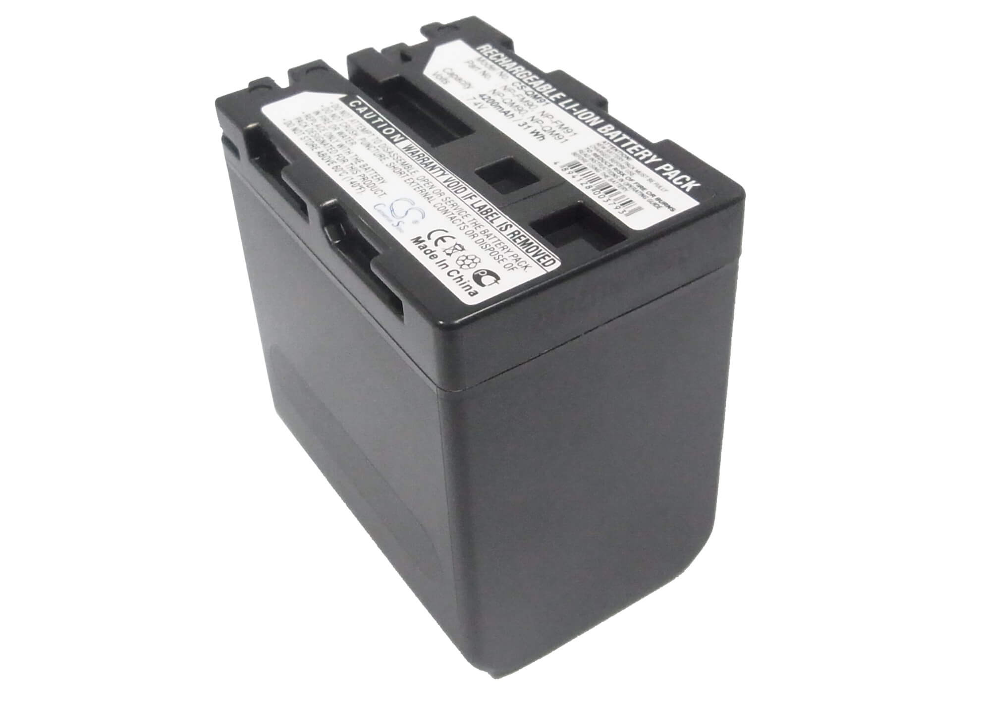 7.4V, 4200mAh, Li-ion Battery fits Sony, Ccd-trv108, Ccd-trv118, 31.08Wh