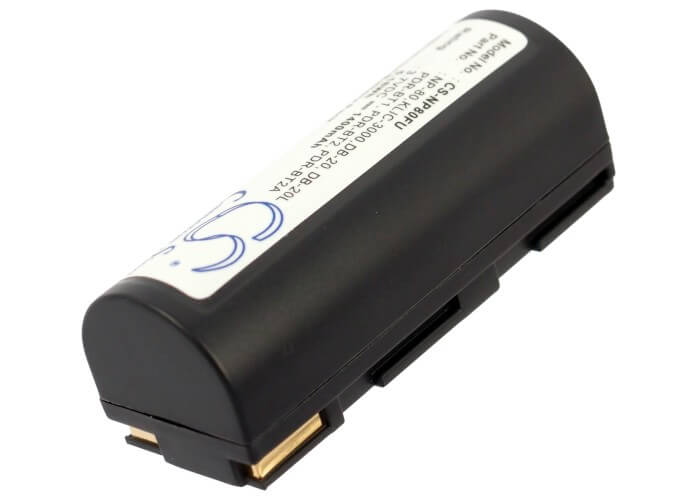 3.7V, 1400mAh, Li-ion Battery fits Ricoh, Caplio Rdc-i500, Caplio Rr1, 5.18Wh