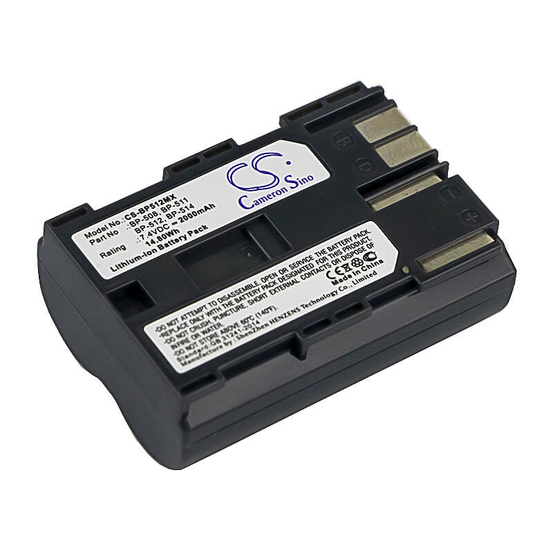 7.4V, 2000mAh, Li-ion Battery fits Canon, Dm-mv100x, Dm-mv100xi, 14.8Wh